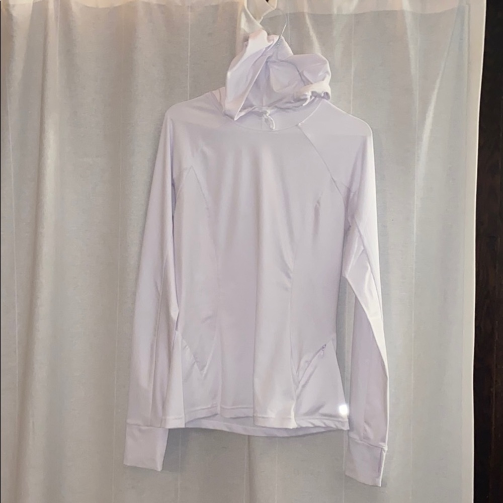 White High Neck Sweatshirt